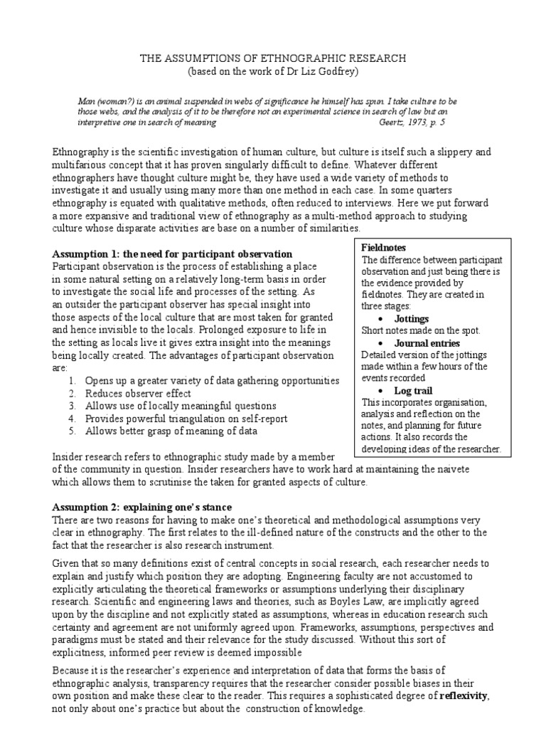 Ethnographic research examples picture