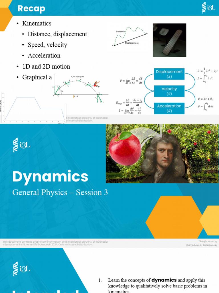 Session 3 - Dynamics | PDF