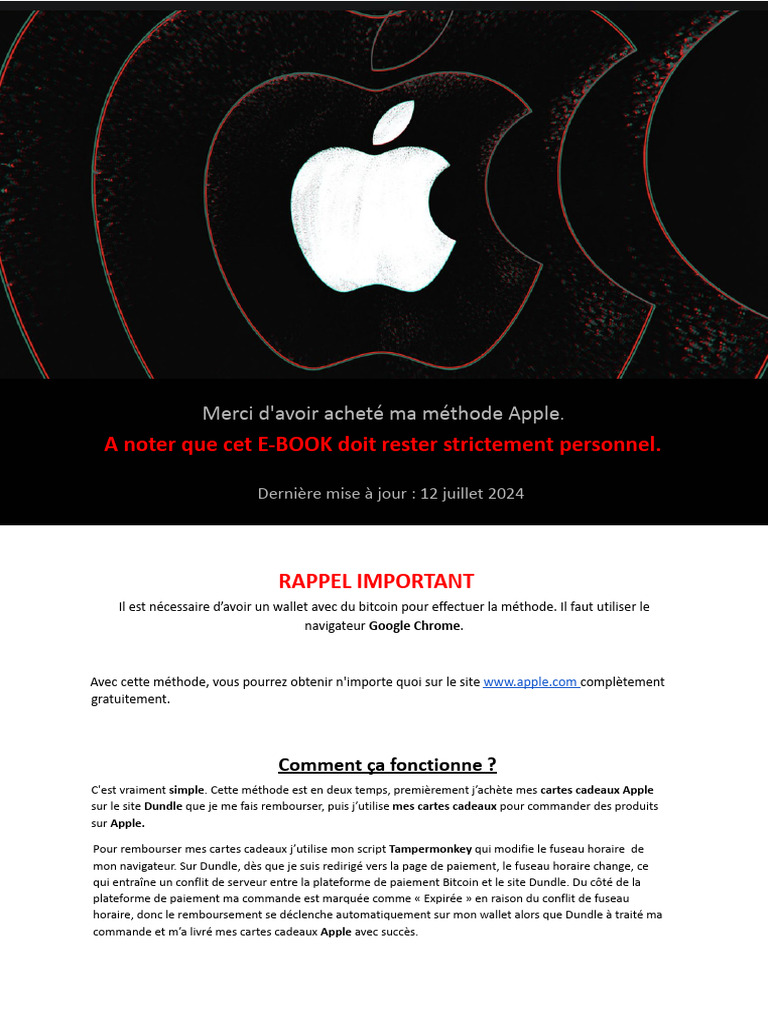 Tech Refund Apple 2024 | PDF
