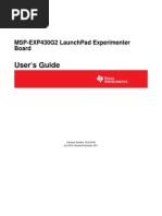 Download MSP-EXP430G2 LaunchPad Experimenter Board Users Guide Rev a by Ti Microcontrollers SN77688703 doc pdf