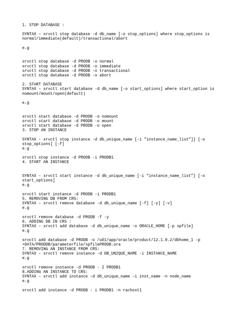 Srvctl pdf