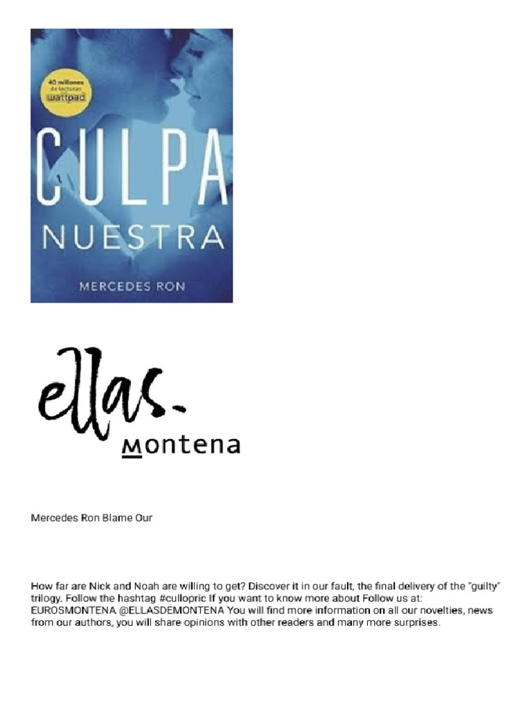 Culpa Nuestra PDF