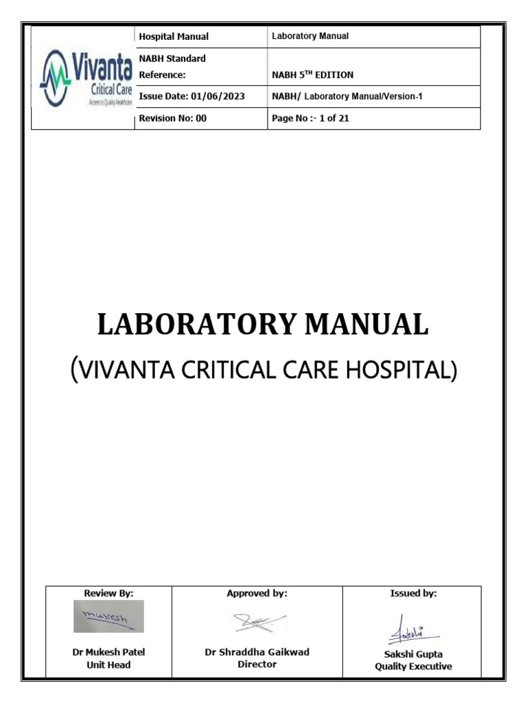 Scope of Lab Services | PDF