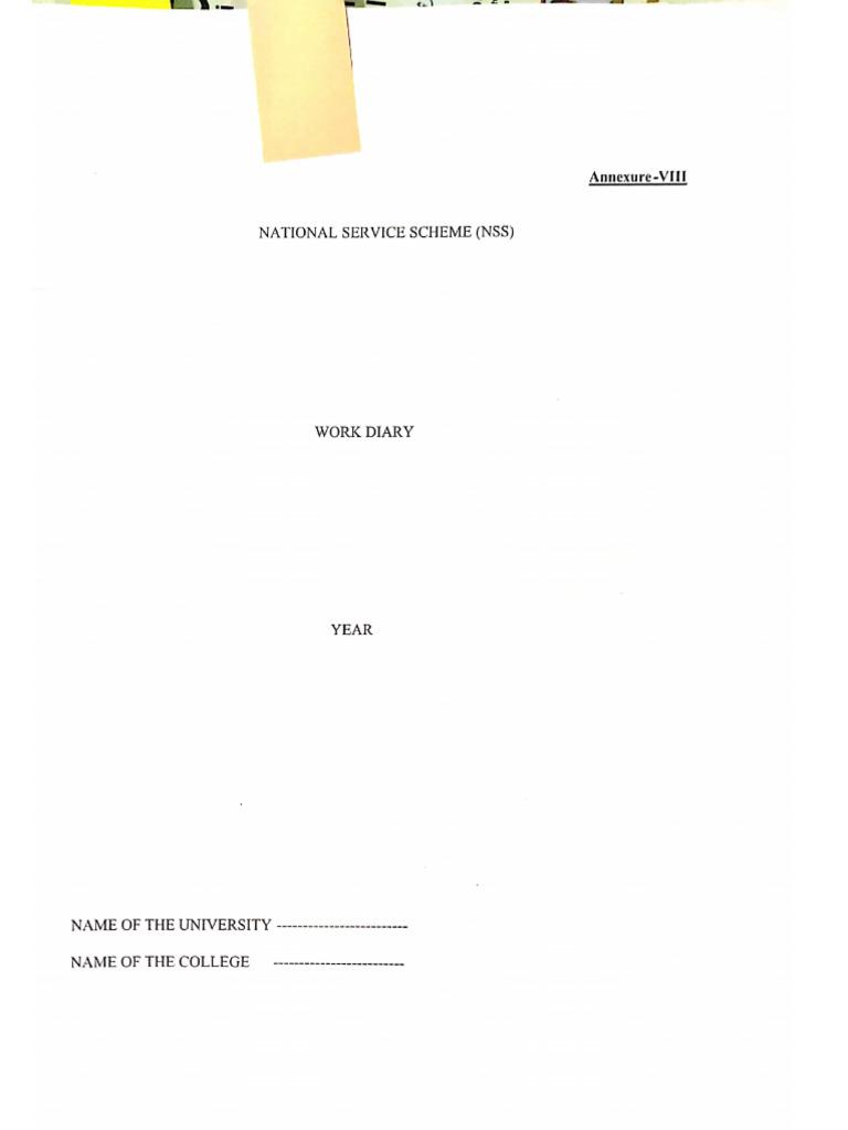 Nss manual pdf
