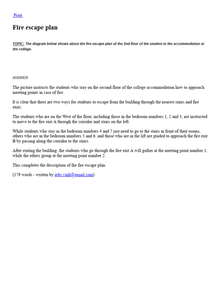 Fire Escape Plan Pdf