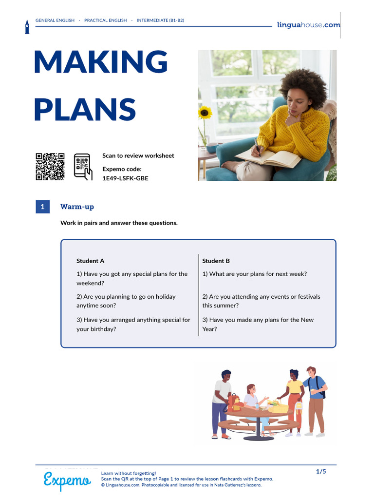 Making Plans British English Student | PDF