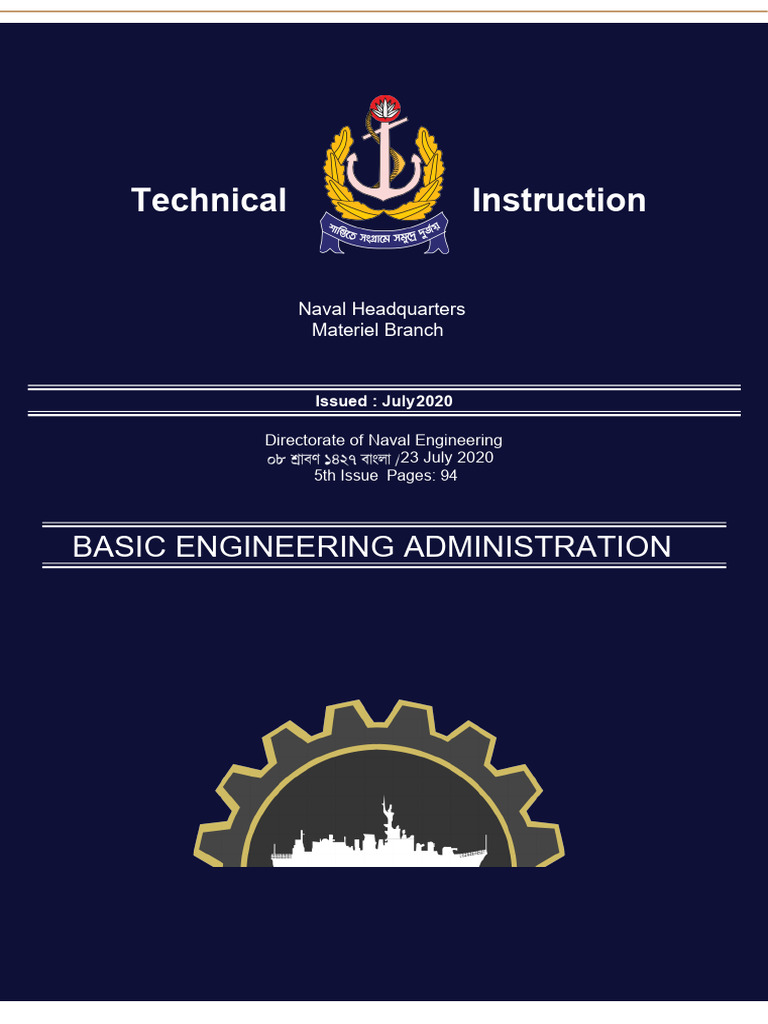 Basic Engineering Administration BB | PDF | Ships