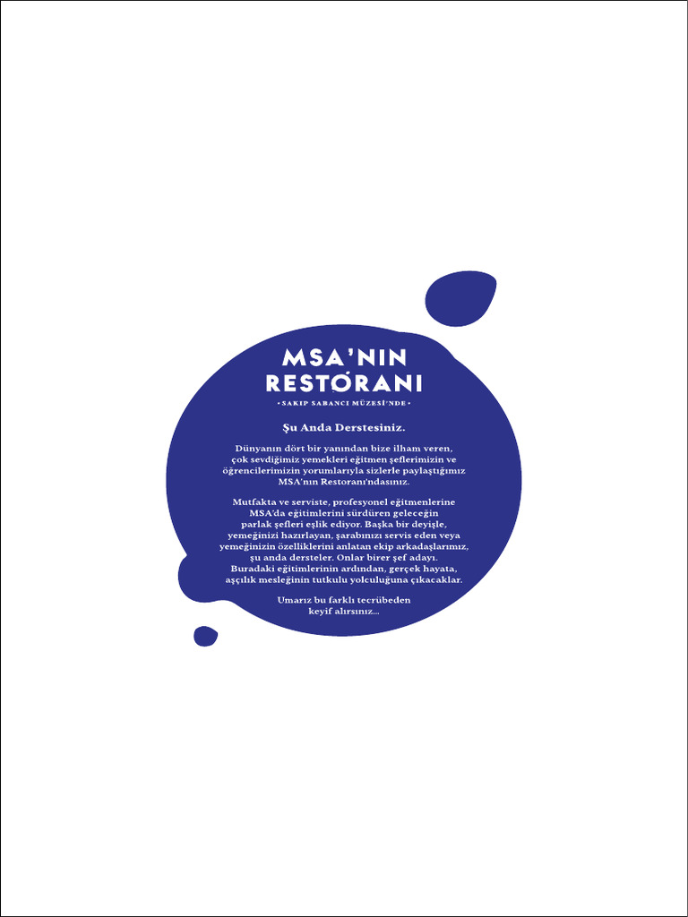 Msa Menu TR | PDF