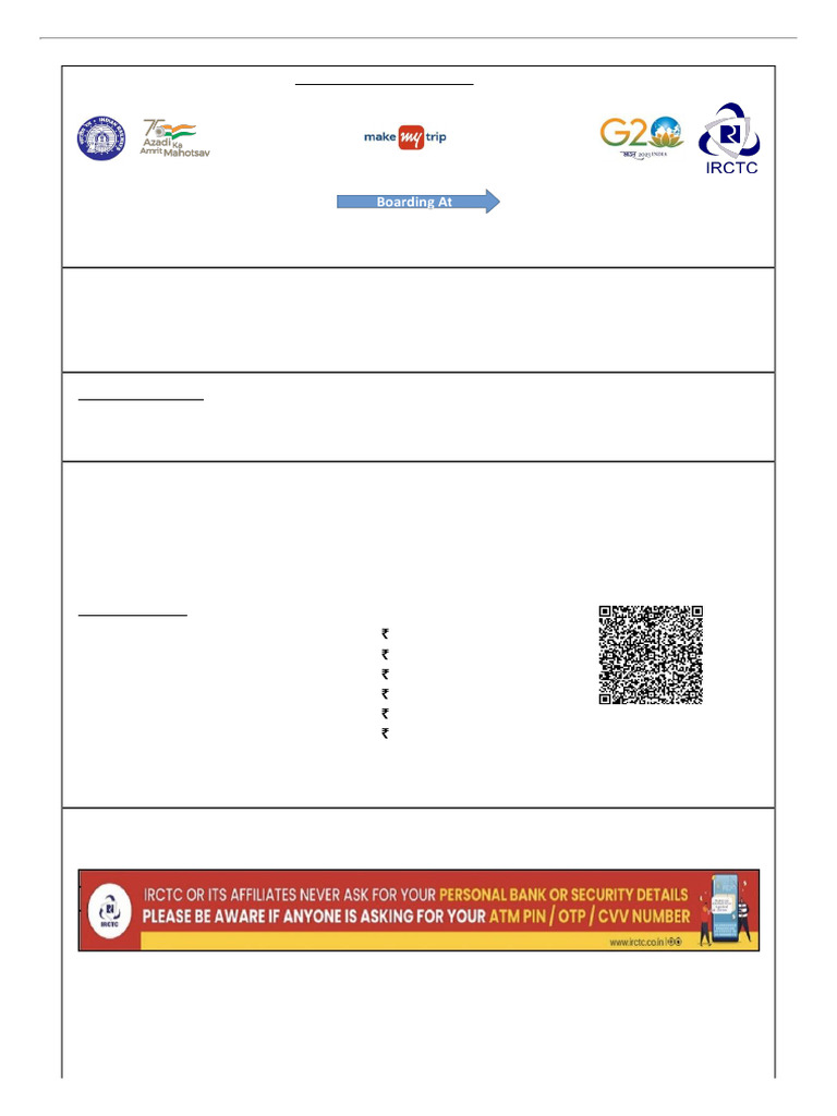 Train Ticket | PDF