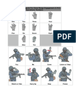 Standardized Hand Signals For Close Range Engagement (C.R.E.) Operations: Numbers