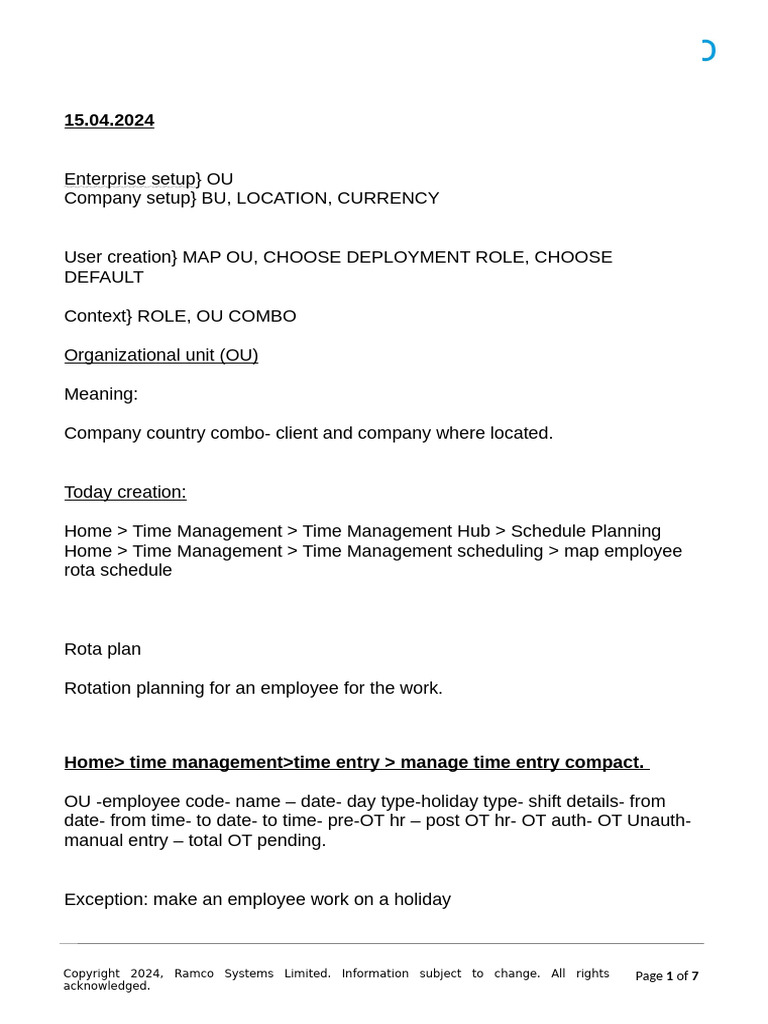 Class Note - 15.04.2024 To 18.04.2024 | PDF