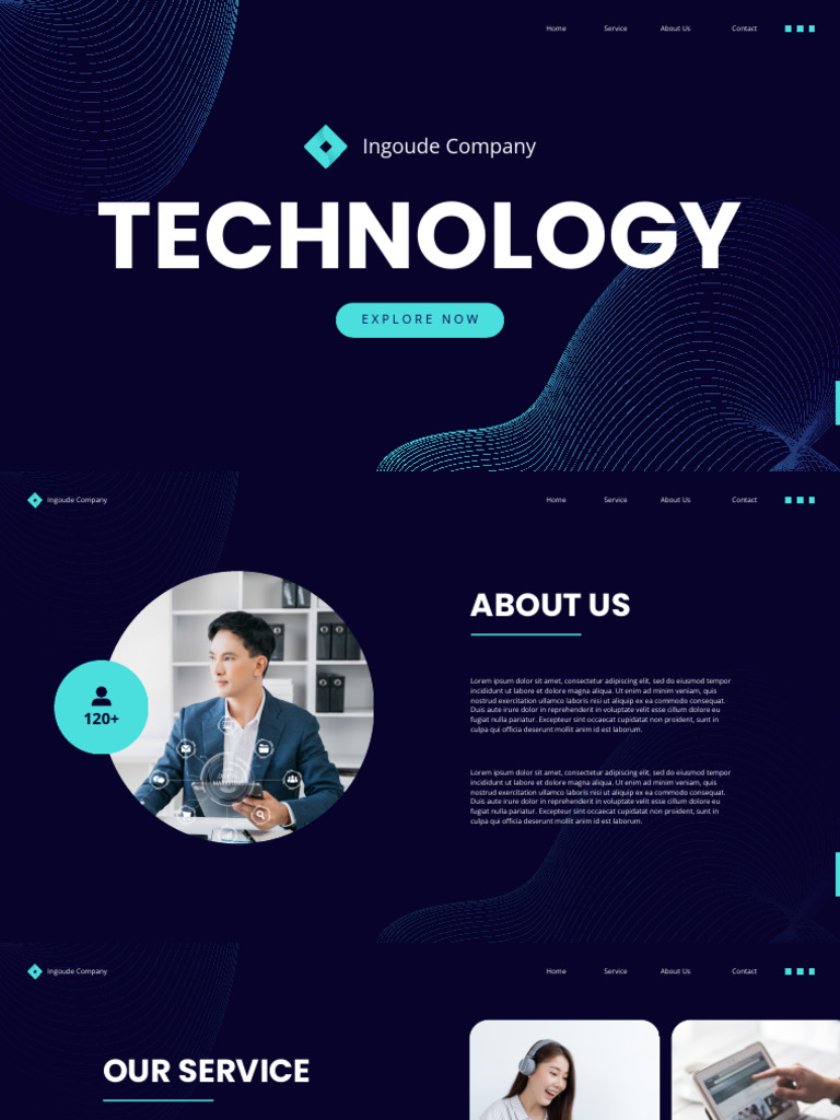 Blue Futuristic Technology Presentation | PDF