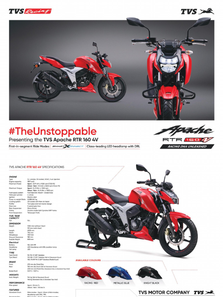Apache RTR 160 4V FI | PDF