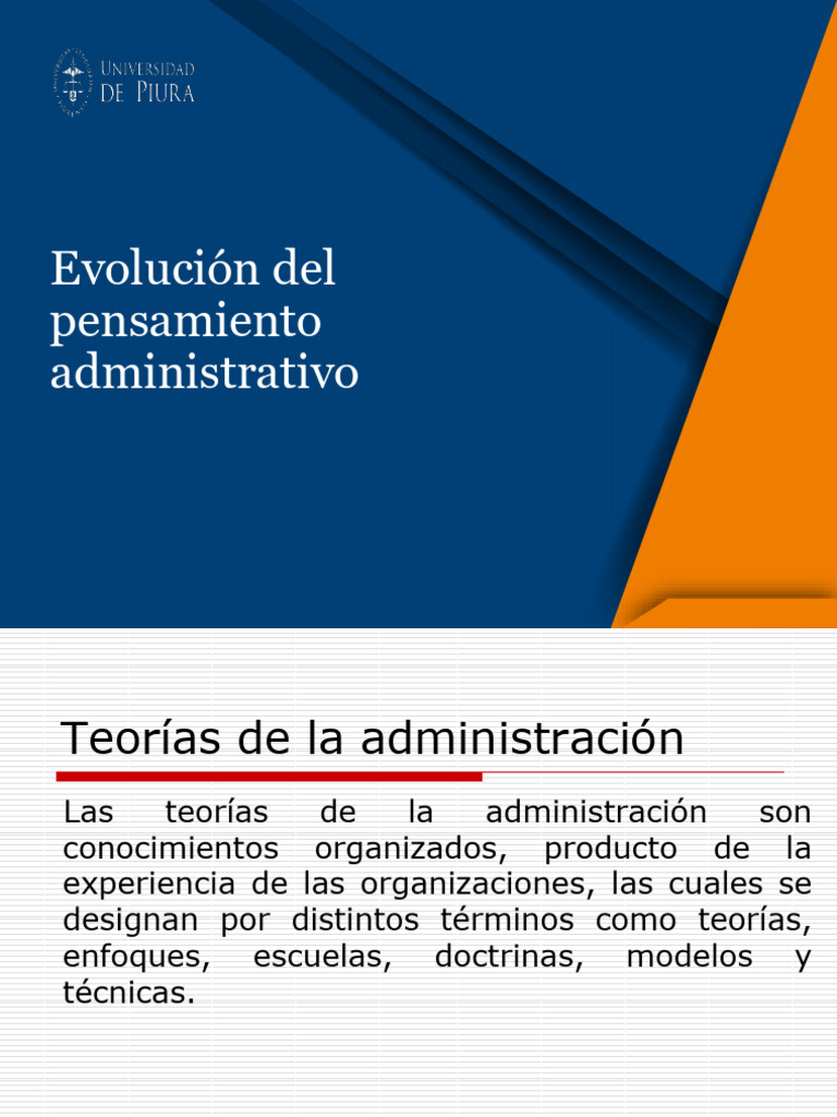 C2+-+Evoluci%C3%B3n+del+pensamiento+administrativo | PDF