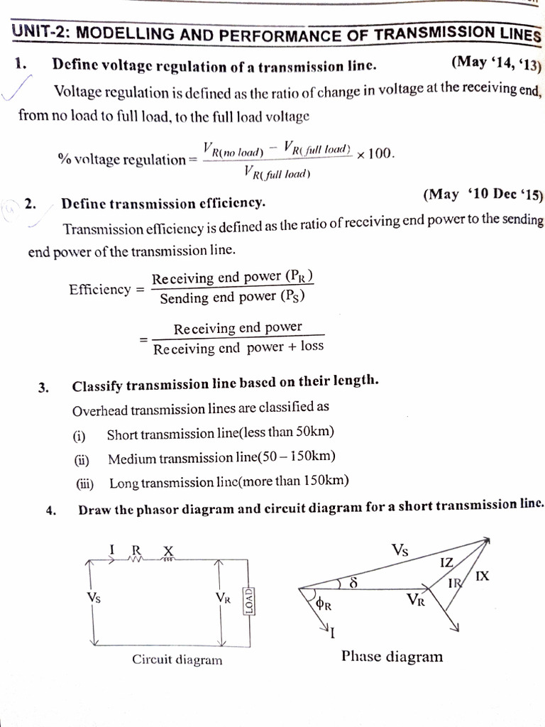 2 Marks For Unit 2 T&D | PDF