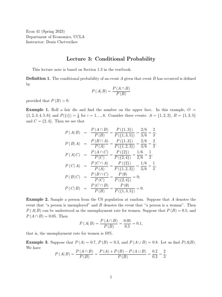 Lecture 3 | PDF