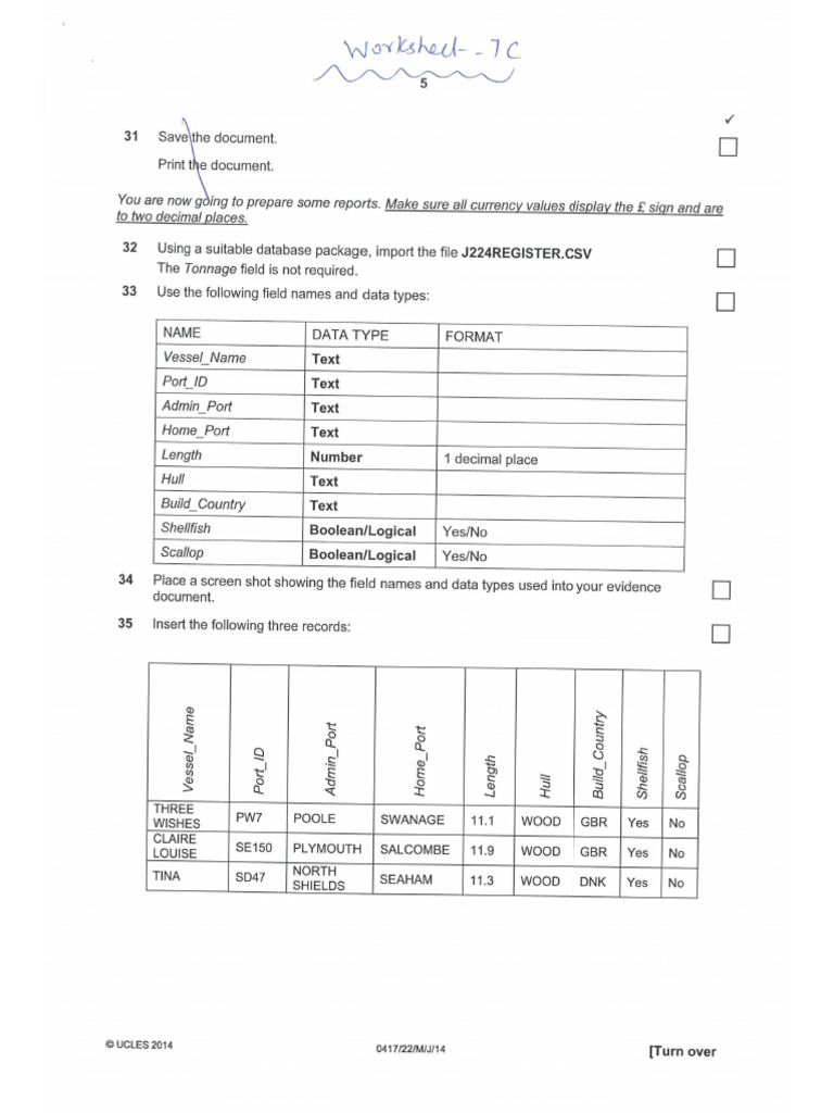 Worksheet 7C_Week 4_1 | PDF