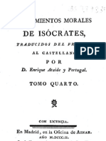 Isocrates Pensamientos Morales 1802