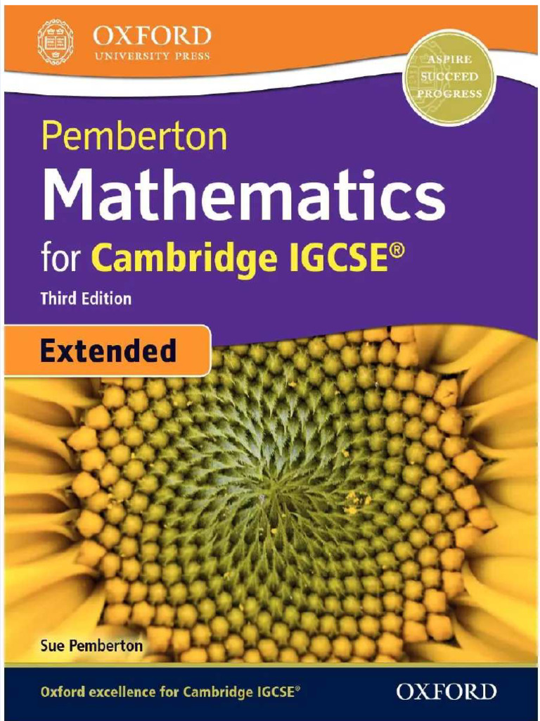 Pemberton mathematics for cambridge igcse third edition extended by sue