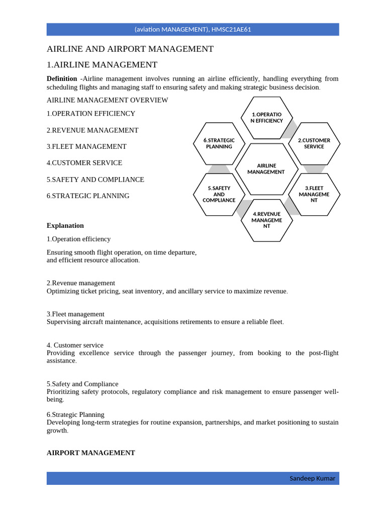 Airline and Airport Management | PDF