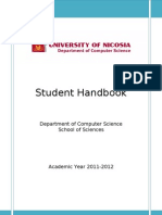 Student Handbook 2011-2012