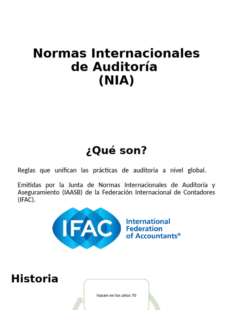 Normas Internacionales de Auditoría (NIA) | PDF | Auditoría | Contralor