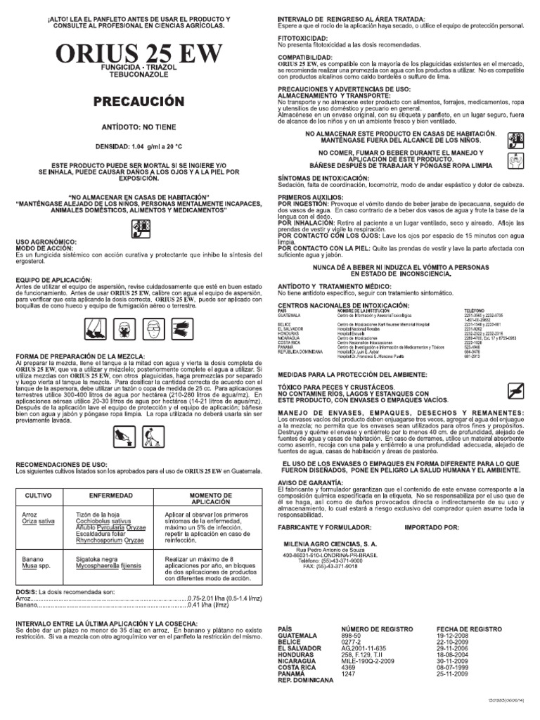 Orius 25 EW - DFU | PDF