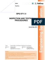 Inspection and Testing of Signalling Inspection and Testing Procedures