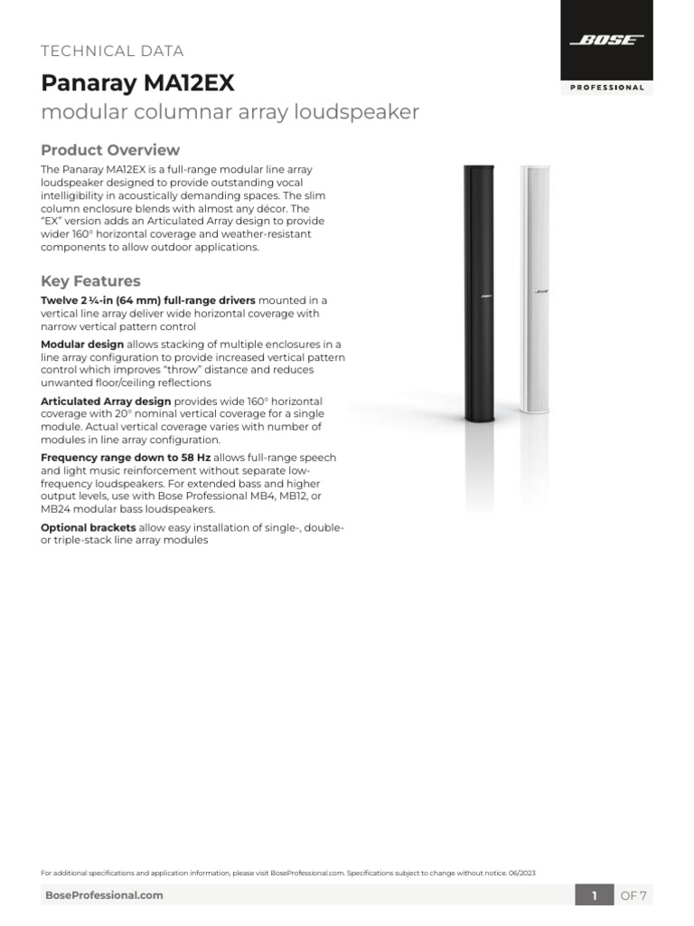 Tds MA12EX LTR EN | PDF