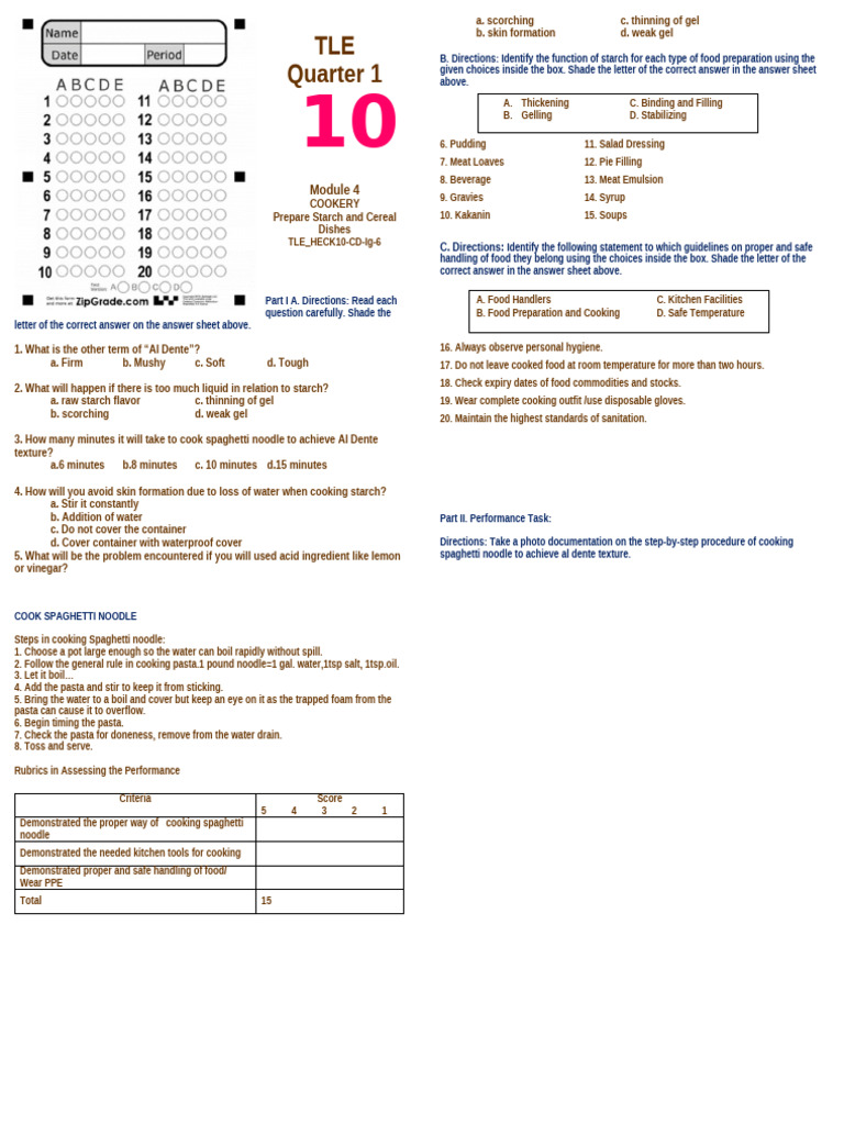 TLE Quarter 1: C. Directions | PDF