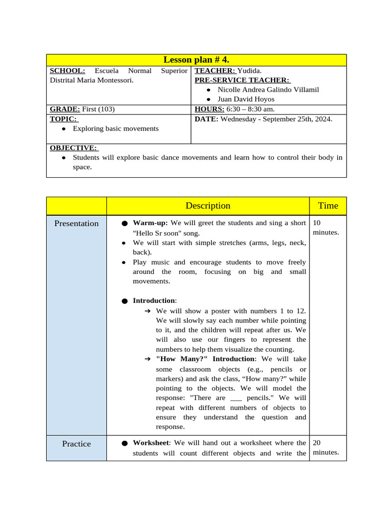 Lesson Plan | PDF