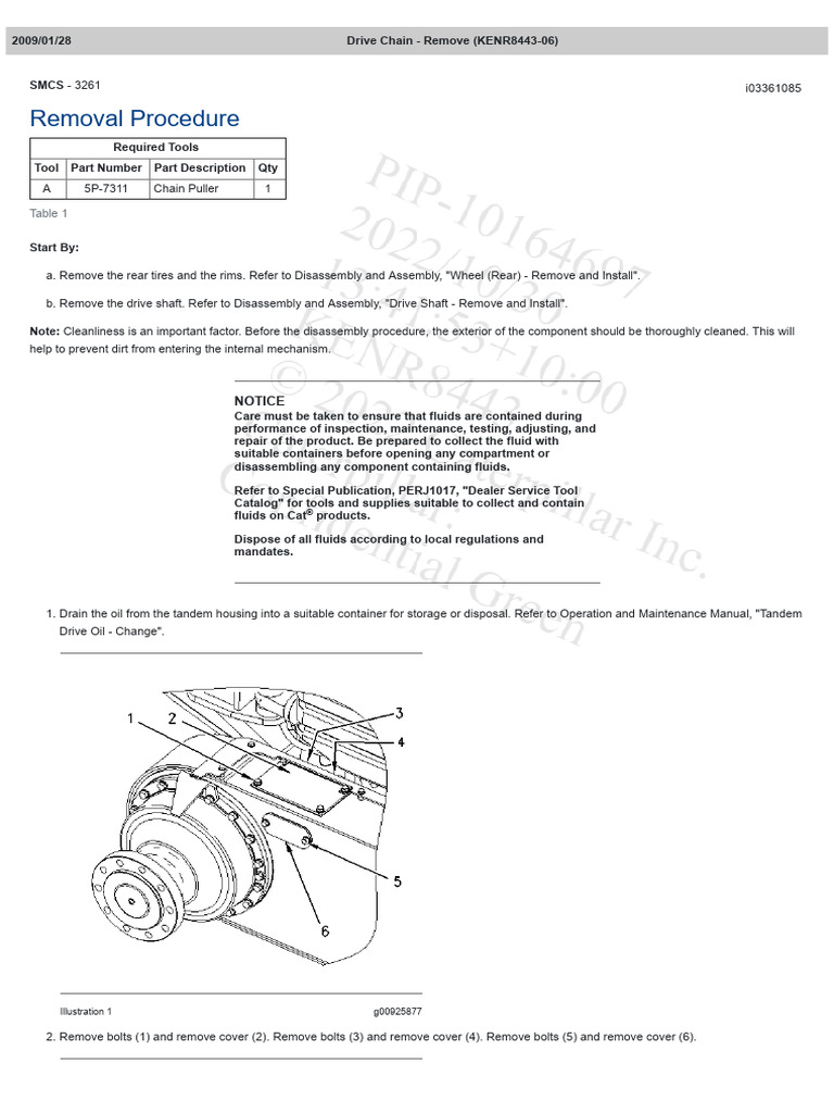 Drive Chain - Remove | PDF