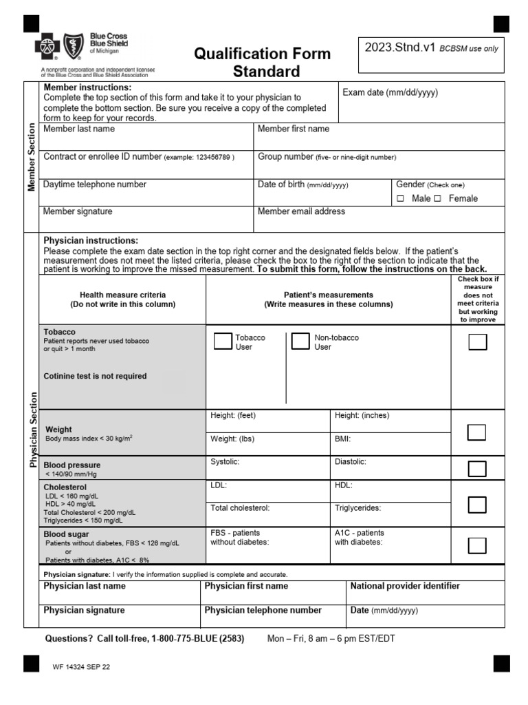 Qualification Form Standard 2023 | PDF