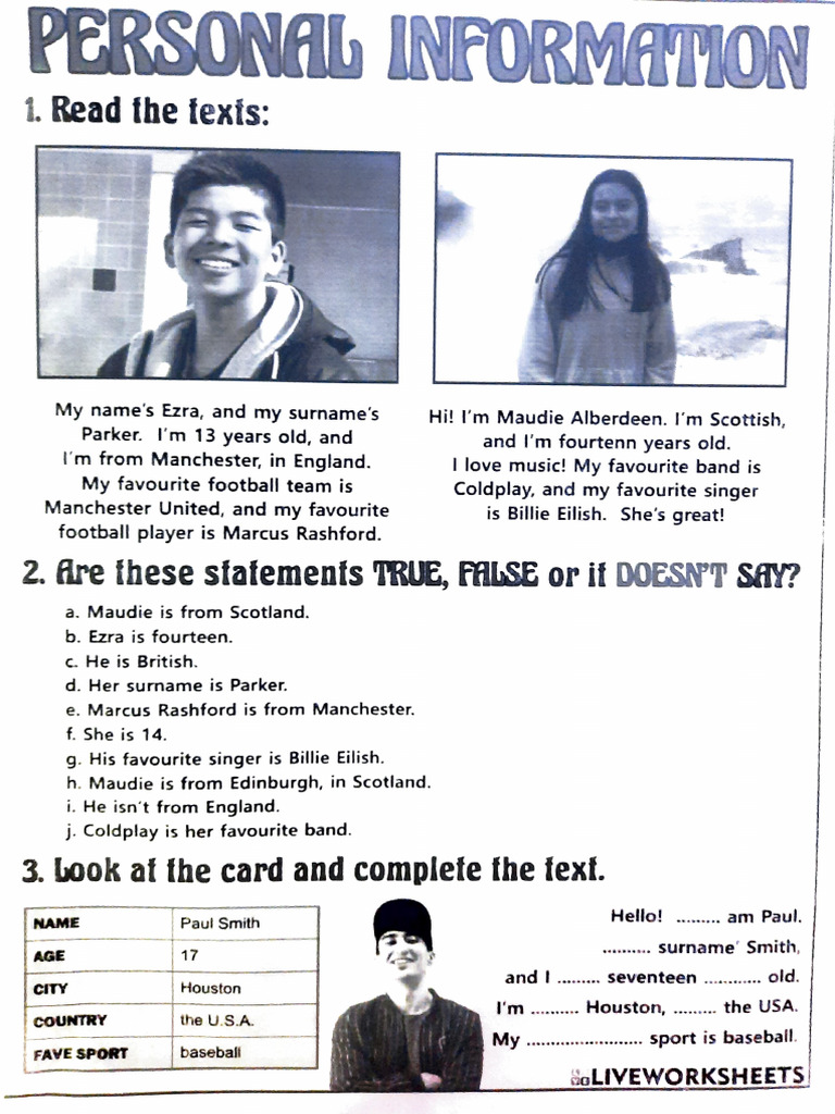 Personal Information | PDF