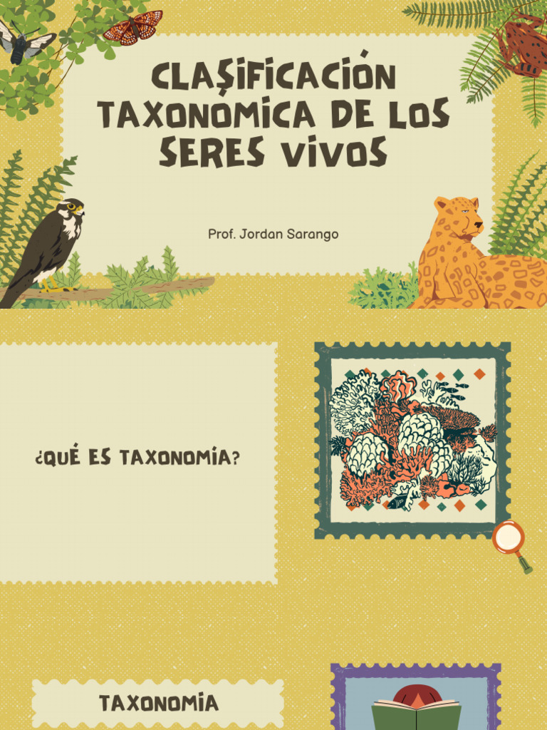 Taxonomia De Los Seres Vivos 1 Pdf