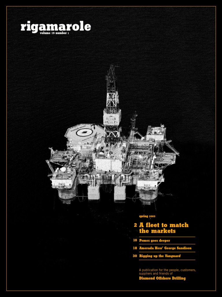 Diamond Pemex Drilling Rig Offshore Drilling