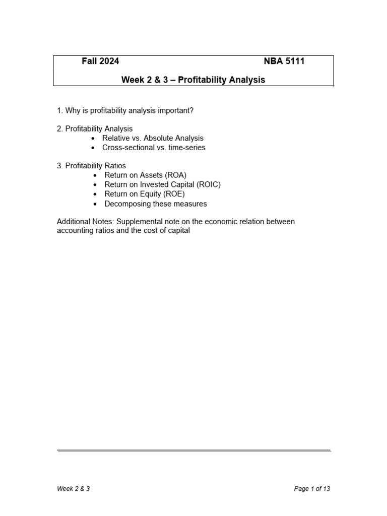 Week 2 FINANCIAL MODELLING | PDF