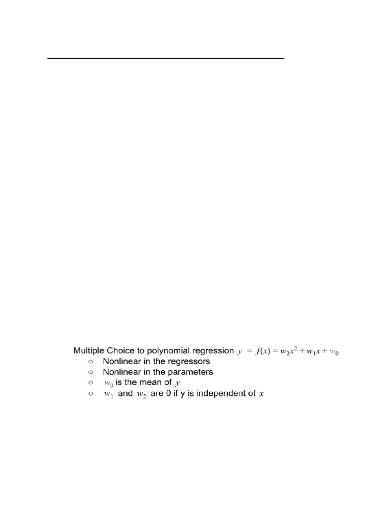 Linear, Residual, Polynomial Regression | PDF