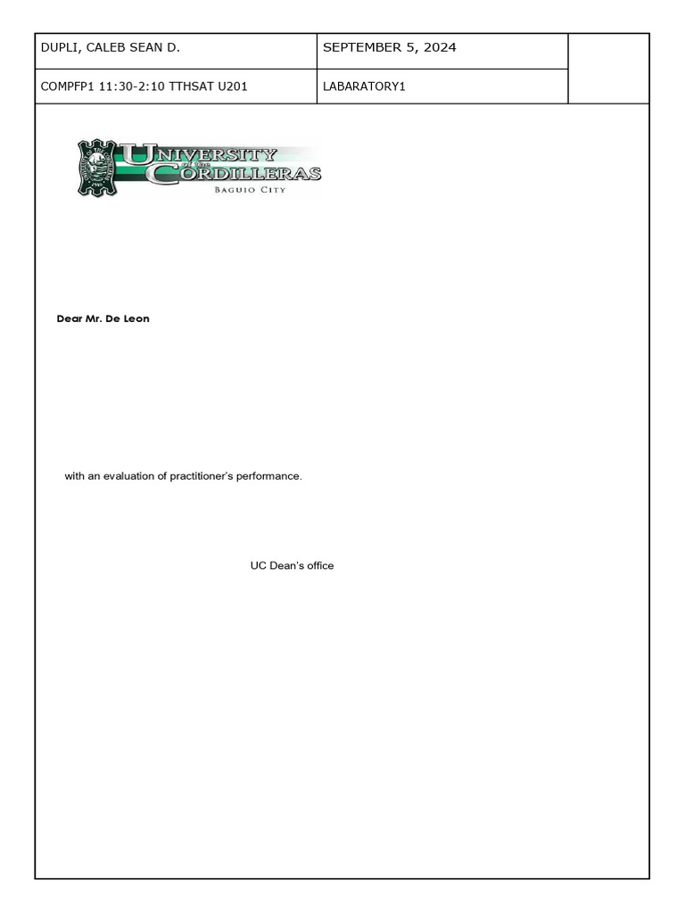 Compfp1 Format | PDF