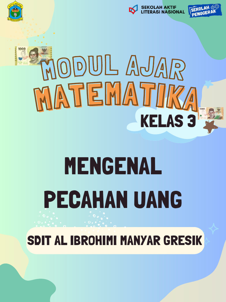 Modul Ajar Pecahan Uang Kelas 3 SD | PDF