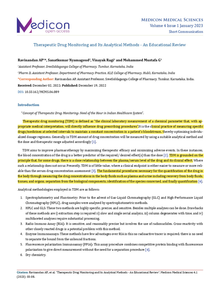 TDM and Its Analytical Methods | PDF