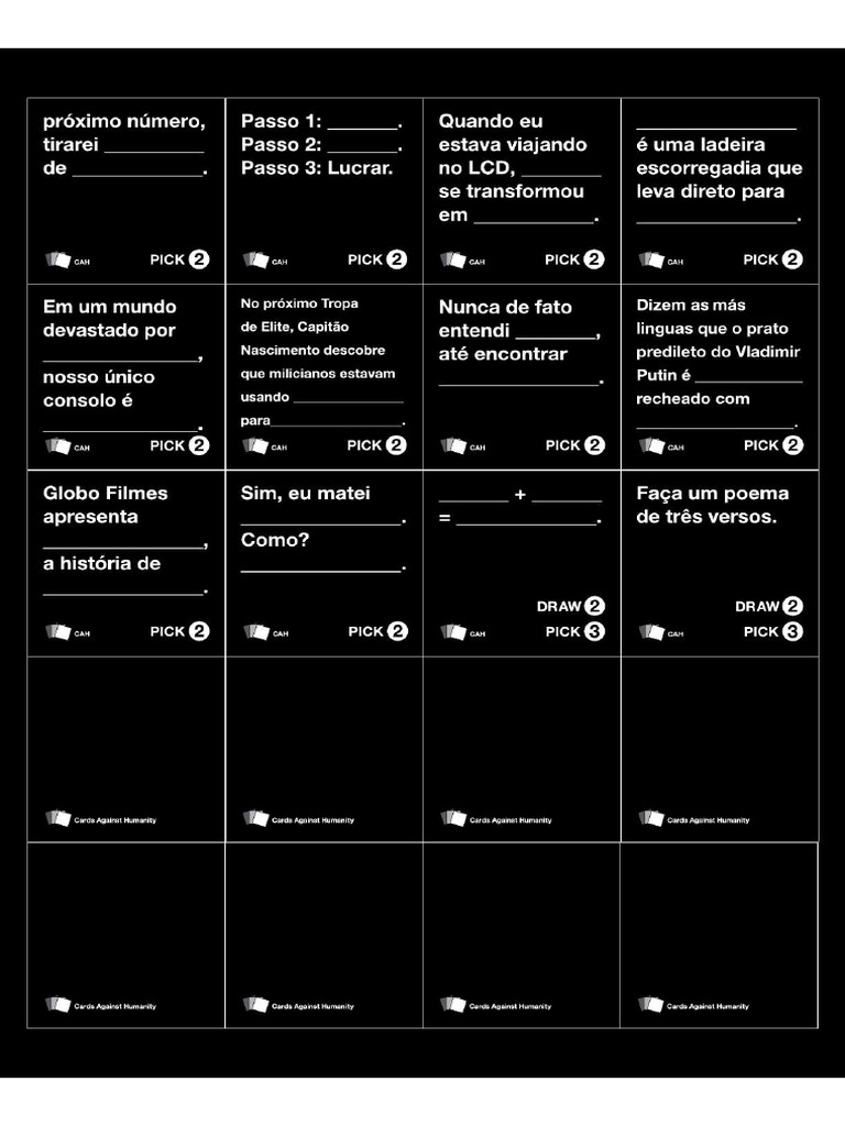 Cartas Contra A Humanidade Completo PDF | PDF