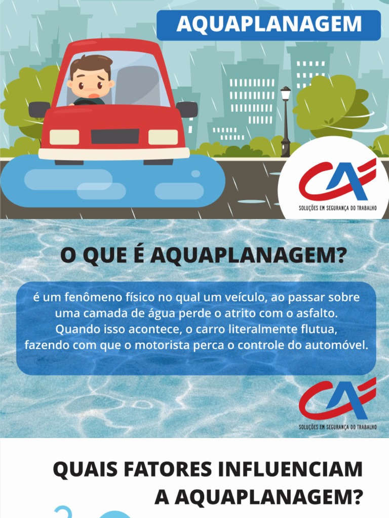 Aquaplanagem - Saiba o Que É | PDF