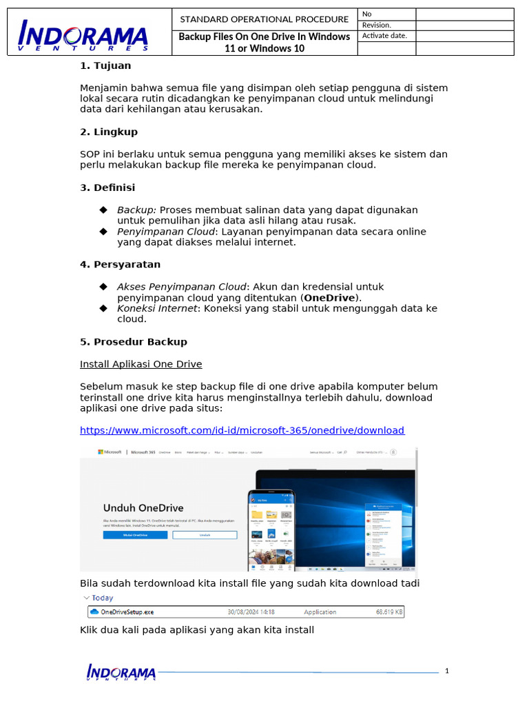 SOP Backup Files User (IPCI) | PDF