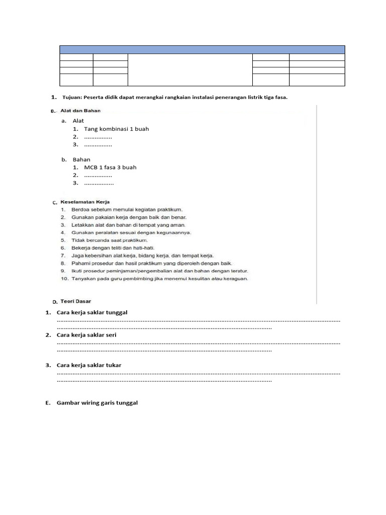 Job Sheet | PDF