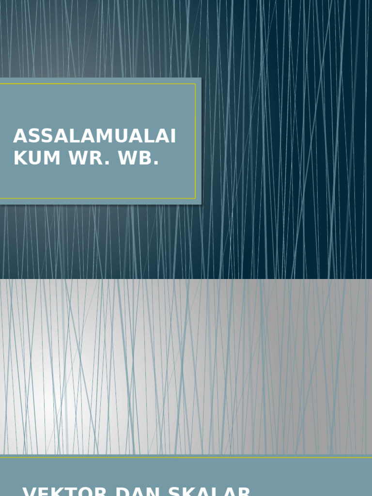Kelompok 4 Analisis Vektor (Vektor Dan Skalar) Fix | PDF