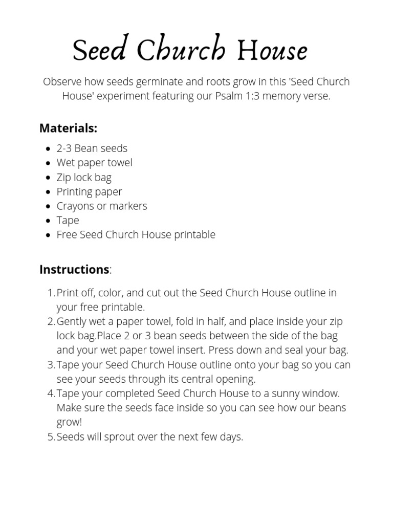 Seed Church House | PDF