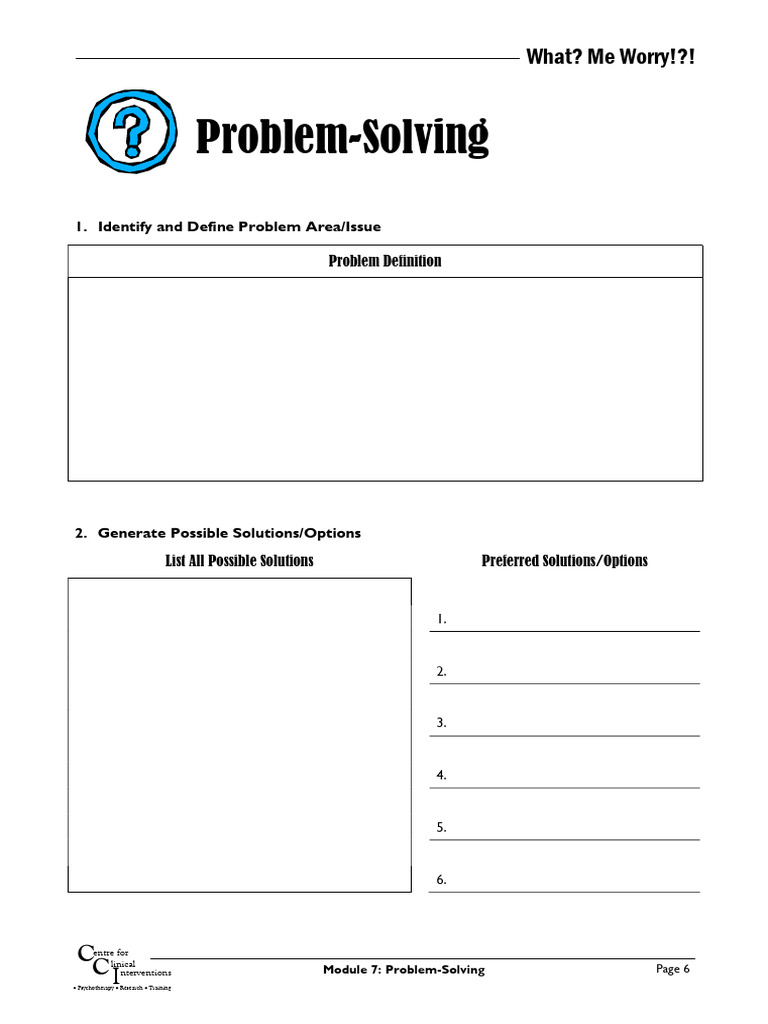 problem-solving-worksheet | PDF