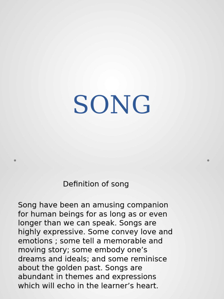 SONG | PDF