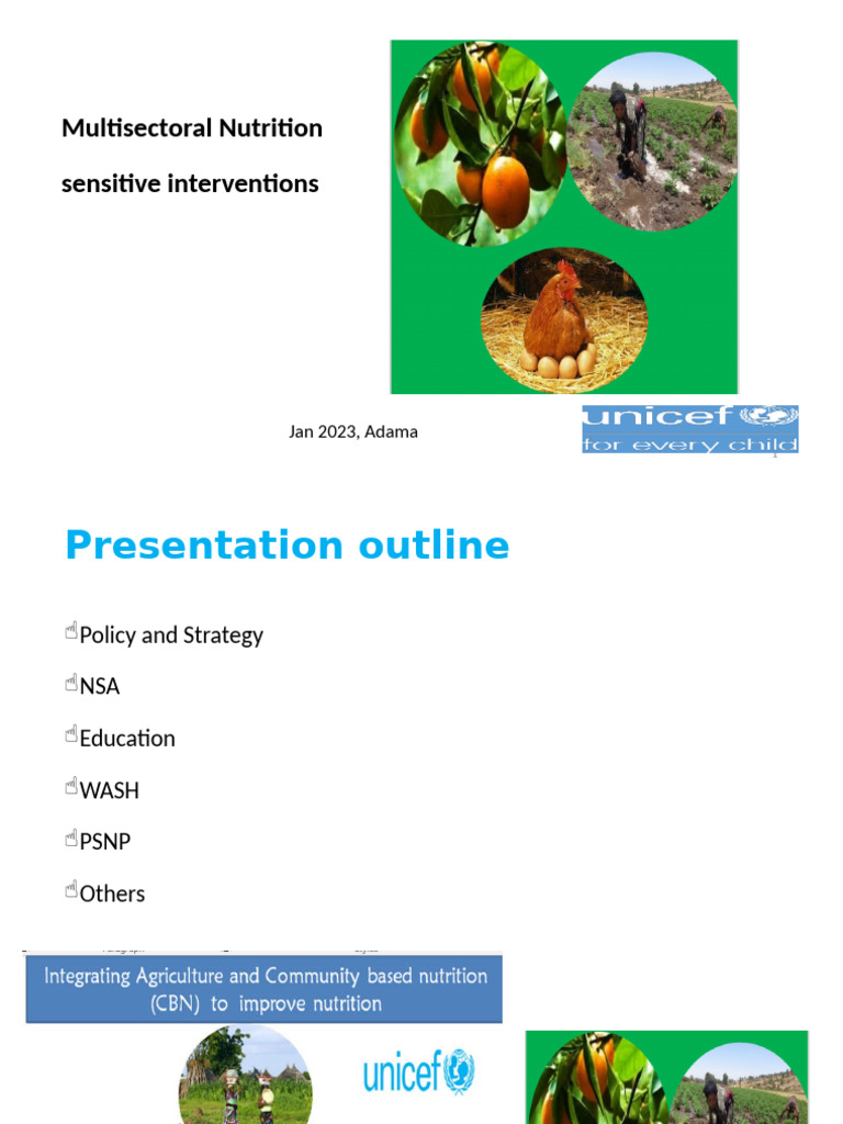 Session 10 Multi Sectoral Nutrition Sensetive Interventions | PDF ...